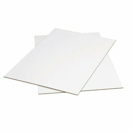 BSC PREFERRED 48 x 96'' White Corrugated Sheets, 5PK S-14245